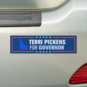 Terri Pickens für den Gouverneur von Idaho Autoaufkleber