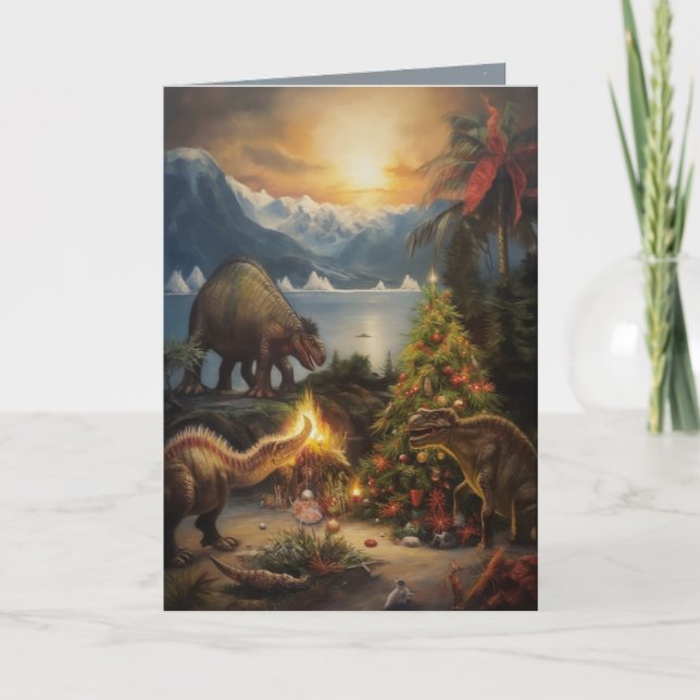 Terrible carte de Noël Lizard (Devant)