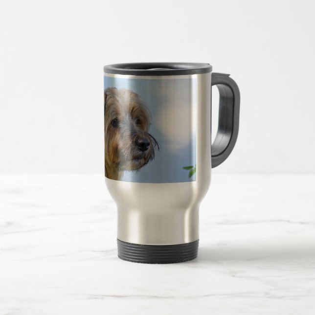 Terrier Design Reisebecher (VorderseiteRechts)