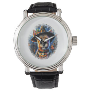 Terrier Dog Halloween Armbanduhr