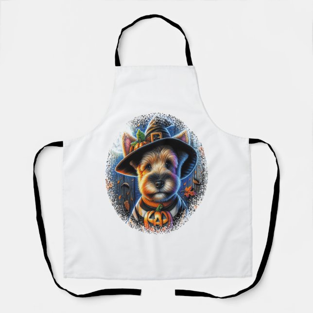 Terrier Dog Halloween Schürze (Vorderseite)