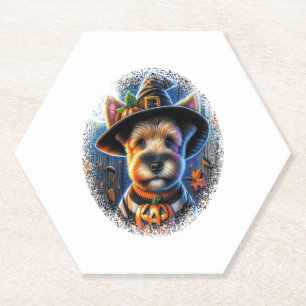 Terrier Dog Halloween Untersetzer