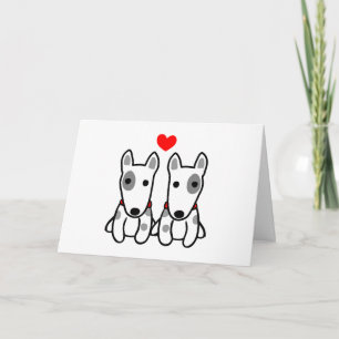 Terrier Dogs Liebe Valentinstag Feiertagskarte