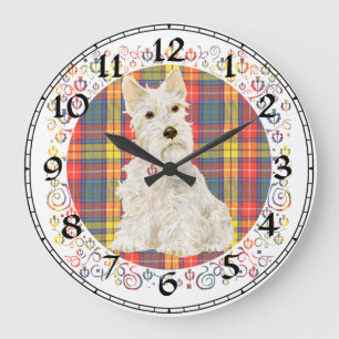 Terrier Écossais Rouquin Horloge