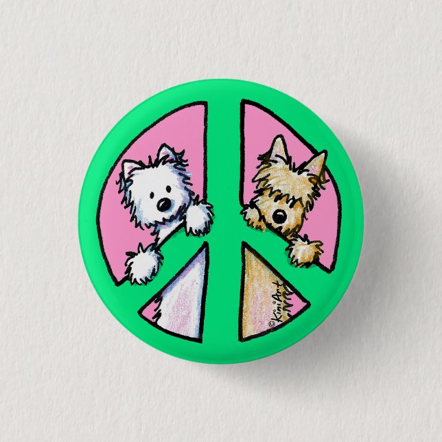 Terrier for Peace Button (Vorderseite)