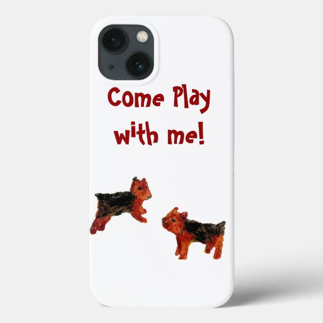 Terrier Fun Dog Art Custom Case-Mate iPhone Hülle (Rückseite)