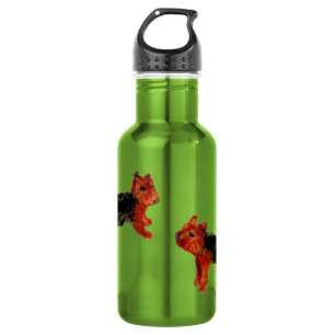 Terrier Fun Dog Art Edelstahlflasche