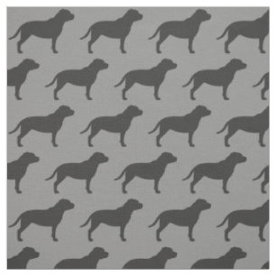 Terrier-HundeSilhouette-Muster Staffordshires Stoff