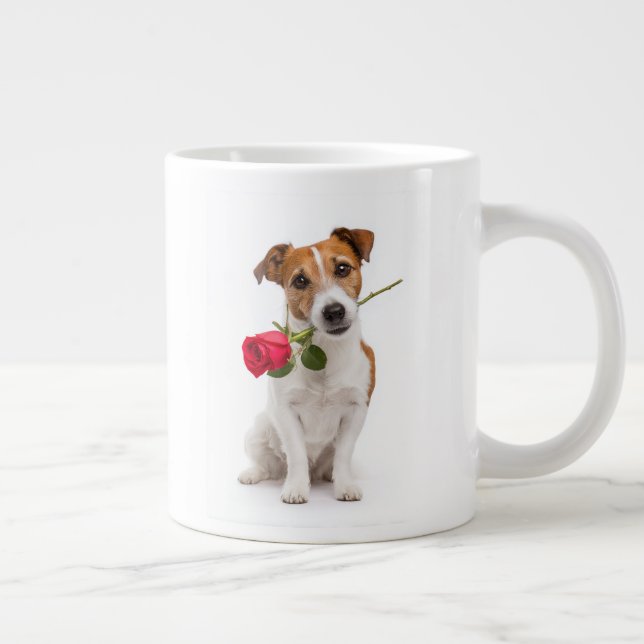 Terrier-Liebe Jumbo-Tasse (Rechts)