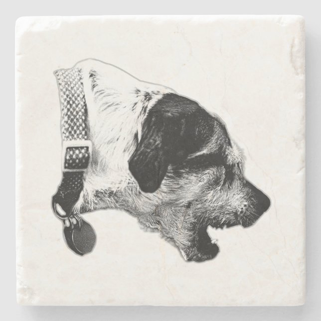 Terrier Mix Mid-Bark Untersetzer (Vorderseite)