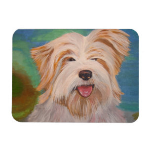 Terrier Portrait Niedlich Hunde Kunst Magnet