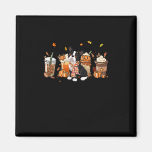 Terrier Pumpkin Gewürz Latte Iced Herbst Hund Fall Magnet