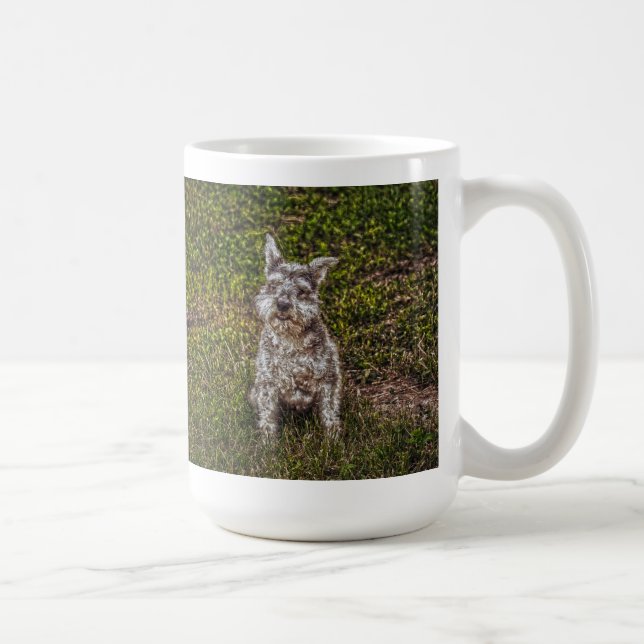Terrier Schnauzer Pet Dog-Lover's Hunde Breed Kaffeetasse (Rechts)