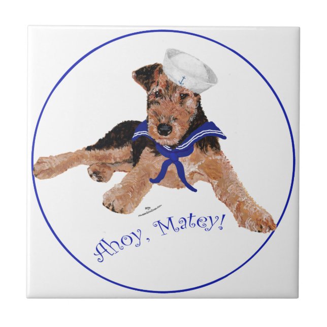 Terrier Seemannsjunge Fliese (Vorderseite)