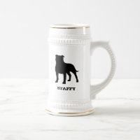 Terrier-Silhouette Staffy Hund Staffordshires