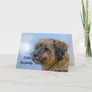 Terrier Sympathy Card Karte
