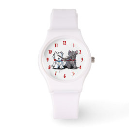 Terrier Walking Buddies Wrist Watch Armbanduhr