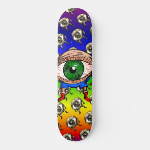 Terrif-eye-Trippy-Regenbogen Skateboard
