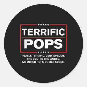 Terrific Pops - Funny Donald Trump 2020 Unterstütz Runder Aufkleber