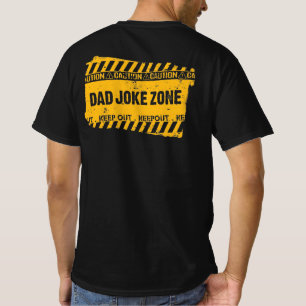 Terrific Text Design Vorsicht Vater Joke Zone T -  T-Shirt