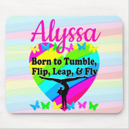 TERRIFIC TUMBLING GYMNASTICS DESIGN MOUSEPAD