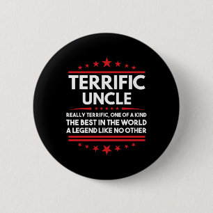 Terrific Uncle Campaign 2025 Donald Trump Inaugura Button
