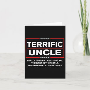 Terrific Uncle - Funny Donald Trump Great Uncle Karte