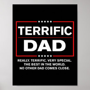 Terrific Vater - Funny Donald Trump Fathers Day Poster
