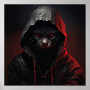 Terrifying Cat Momente Poster