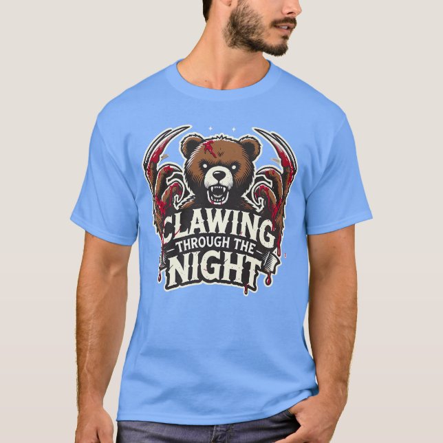 Terrifyingeddy Gruseliger Plüsch Horroreddy Bär Sc T-Shirt (Vorderseite)