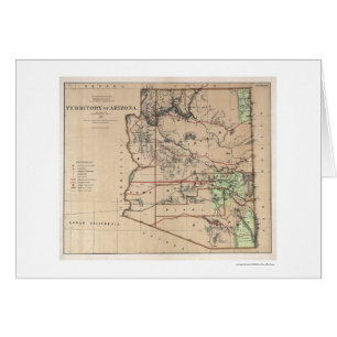 Territoire de la carte 1876 de l'Arizona