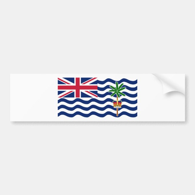 Territorialflagge des Britischen Indischen Ozeans Autoaufkleber (Vorne)