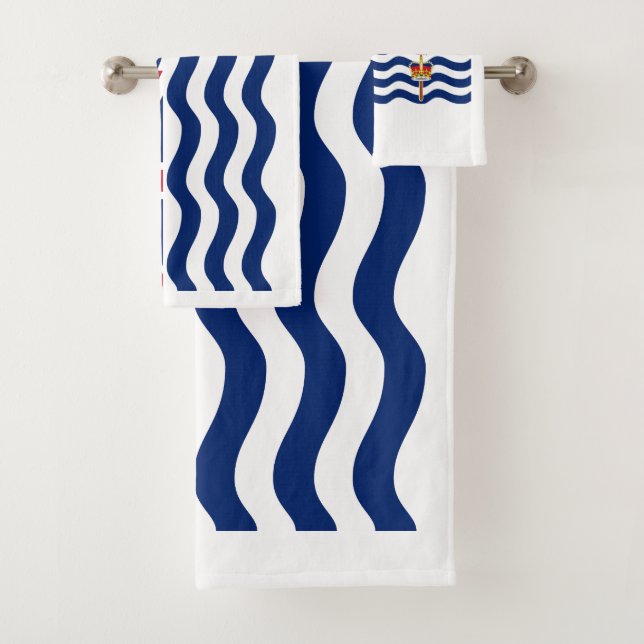 Territorialflagge des Britischen Indischen Ozeans Badhandtuch Set (Insitu)