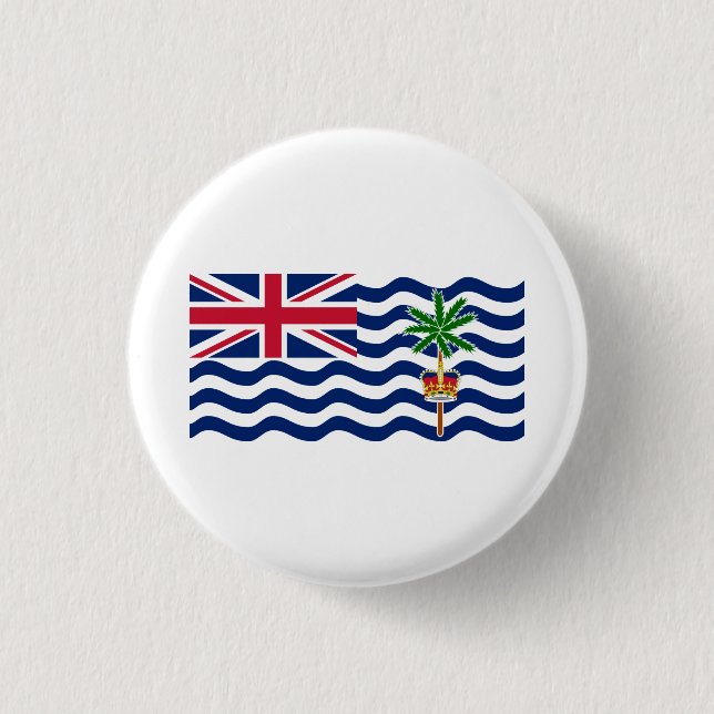 Territorialflagge des Britischen Indischen Ozeans Button (Vorderseite)