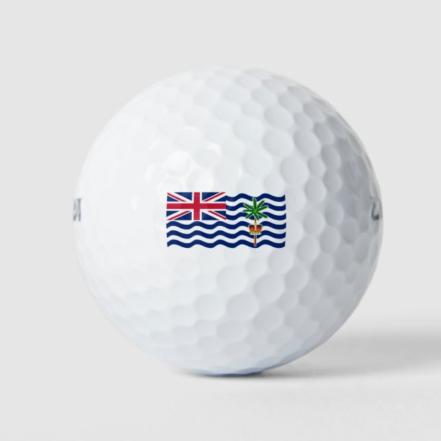 Territorialflagge des Britischen Indischen Ozeans Golfball (Vorderseite)