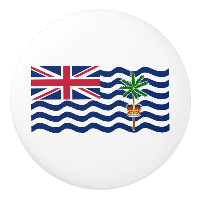 Territorialflagge des Britischen Indischen Ozeans Keramikknauf (Vorderseite)