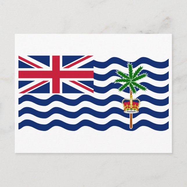 Territorialflagge des Britischen Indischen Ozeans Postkarte (Vorderseite)