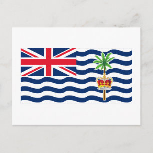 Territorialflagge des Britischen Indischen Ozeans Postkarte