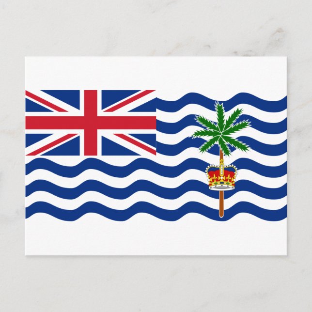 Territorialflagge des Britischen Indischen Ozeans  Postkarte (Vorderseite)
