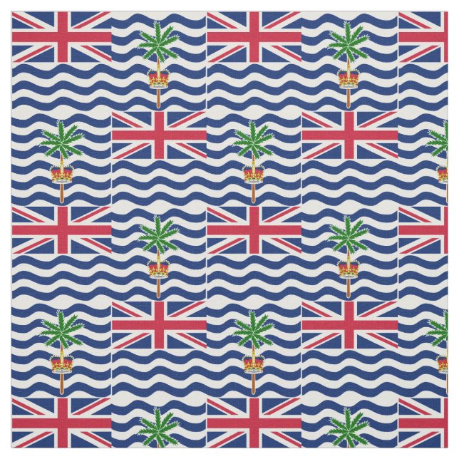 Territorialflagge des Britischen Indischen Ozeans Stoff (Muster)