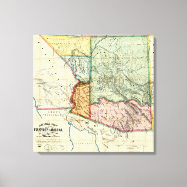 Territorium Arizona Leinwanddruck (Vorderseite)