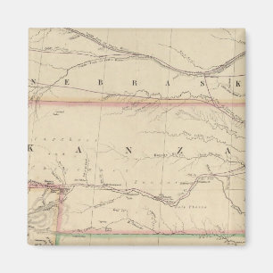 Territorium von Kansas und Ureinwohner der Amerika Magnet
