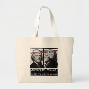 Terror-Verdächtig-Tasche Thomas Jefferson Jumbo Stoffbeutel