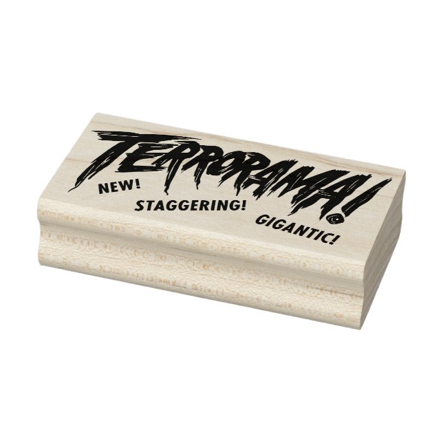 Terror! Vintager Horror Gummistempel (Stempel)