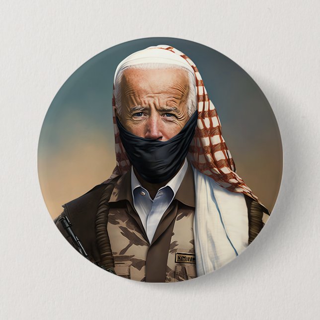 Terrorist Joe Biden Button (Vorderseite)