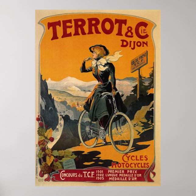 Terrot & Cie Dijon Vintag Bike Poster (Vorne)