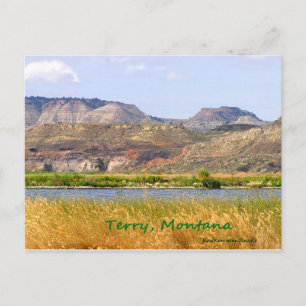 Terry, Montana Postkarte