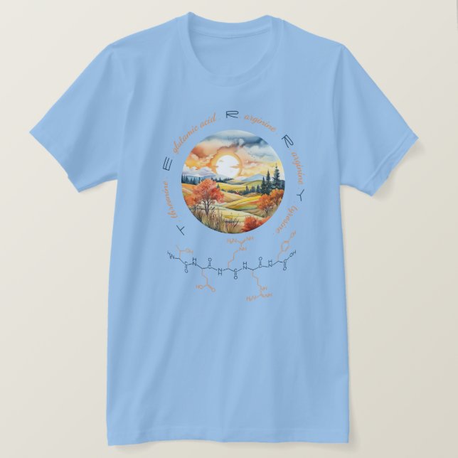 TERRY Peptid, Moon 1 w/custom text, hell T-Shirt (Design vorne)