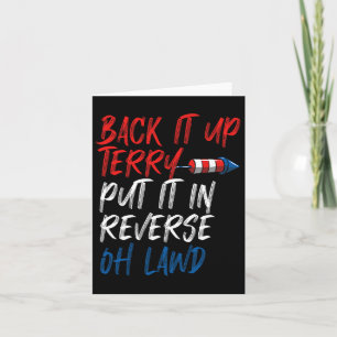 Terry, rück es raus, schalte in den Rückwärtsgang, Karte