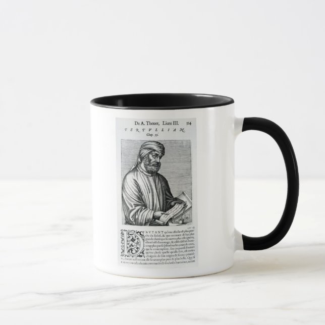 Tertullian, Illustration von Andre Thevets Tasse (Rechts)